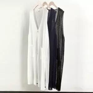 [아이우먼]빅사이즈베스트 0321L603 비치니트포켓조끼 RM_P420245505