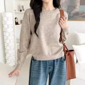 [라일리여성의류] Rly 여자니트티 여자니트 티셔츠 롱니트 봄 오버핏 니