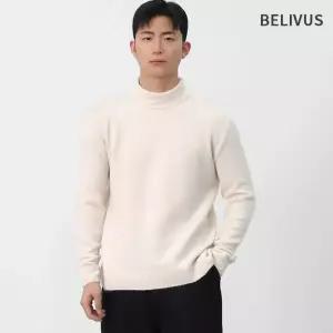 [빌리버스]빌리버스 남성 간절기 데일리 클래식 비즈니스 하프넥 반폴라 베이직 니트