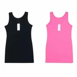 여성 면 스판 롱 조끼 나시티 이너웨어 런닝 탱크탑 레이어드
