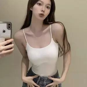 쫀득한 신축성 여성 끈나시 슬림핏 이너웨어 데일리 기본 나시티