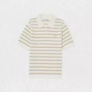 매장정품 라코스테 LACOSTE 26SS 여성 스트라이프 스웨터 폴로 셔츠 PF710E-56G 02S베이지 LSMA 1455634