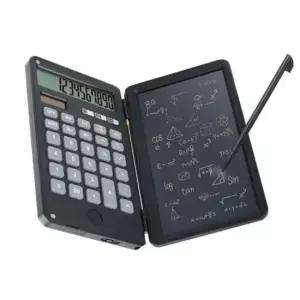 [문구/오피스] 태양광 폴더 전자계산기 겸용 메모패드 전자노트