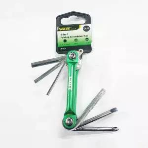 [RIZPICK]밸류 육각 일자 십자 렌찌 6in1 스크류 드라이버 셋트 장비