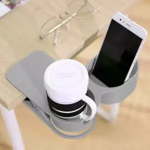 책상컵홀더 집게형 2단 텀블러 컵받침대 컵걸이 캠핑컵홀더M11281