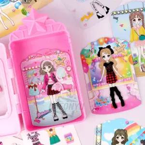 걸홀릭 씰 입체 코디 스티커/여아/선물/단체/역할/놀이/공주/인형/만들기/옷/입히기/완구/장난감