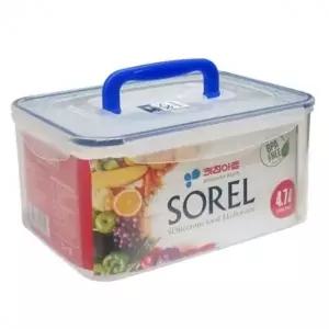 ( )용기 정리 4.7L 냉장고 밀폐 보관통 반찬통 직사각