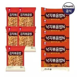 [천일식품] 김치볶음밥250g 5봉 + 낙지볶음밥250g 5봉