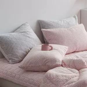 [NS홈쇼핑]이솔홈 양면 겨울 극세사 눈꽃 침대 베개커버 침대 신혼 호텔 침구 40x60..[35561256]