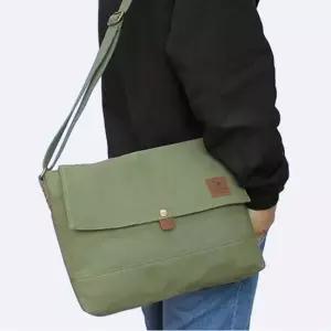 남녀 캔버스백 메신져백 대학생 크로스 학생 -그린 크로스백