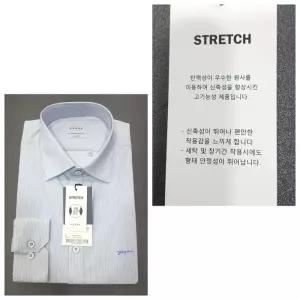 [예작]구김없고 다림질NO 면혼방  슬림핏 스판 잔스트라이프 YJFSBS166NY