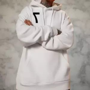 [옷자락]남성 숫자 프린트 기모 후드 티셔츠