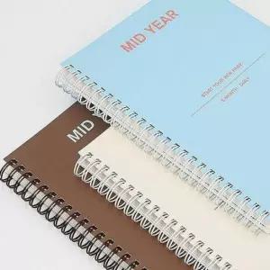 만년형일기장 스프링형 데일리 플래너 6개월 다이어리 만년형 일정 관리 A5 2P