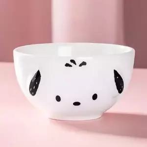 공기 세라믹 밥그릇 페이스 엠보싱 캐릭터 식기
