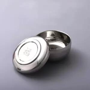 공기밥 그릇 업소용 이중 스텐 합식기 식당용 공기