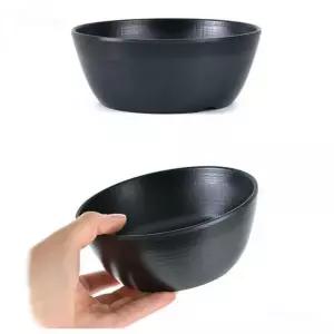 국그릇 멜라민 대접 지름 13.5cm 블랙 15호