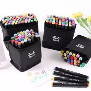 [문구/오피스] 터치 트윈 마커 마카펜 60색 세트 가방 파우치 포함