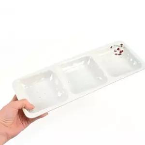 나눔접시 3구 32.5cm 반찬접시 소스볼 종지