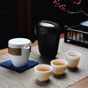 다기세트 찻잔 다관 3인용 휴대용 세트