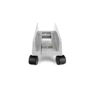 바퀴탈부착 pc 본체 보관 받침대 슬림형 그레이 컴퓨터다이