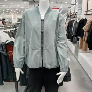 [샤트렌]배색 립넥라이트 블루종 점퍼 HCEFJP303GN