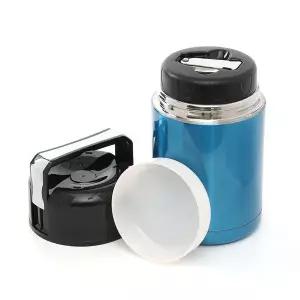 [하프클럽/브이와이]보온죽통 스텐푸드자 스텐 푸드자 블루 1L