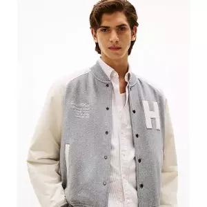 타미힐피거 TOMMY HILFIGER 믹스 미디어 바시티 재킷 (T12F6TKJ440MT1P01) T12F6TKJ440MT1P01 721878