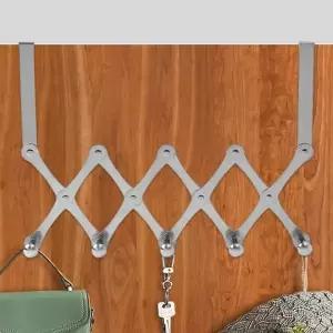 ( )퀸하우스 자바라 5구 도어후크(실버) 방문가방걸이