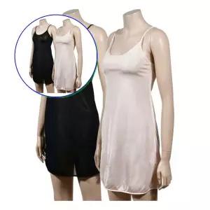 쌍문상회 정전기없는 광택감 끈원피스 풀 슬립 란제리잠옷 아내선물