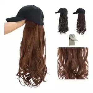 내츄럴 웨이브 모자가발 일체형 긴머리 가발 자연스러운 티안나는