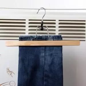 [JED] 바지 걸이 논슬립 수납 3P 옷걸이 정리걸이 원목 거치대