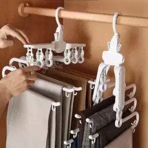 [JED] 옷장 수납 바지걸이 정리용품 바지행거 접이식 다기능