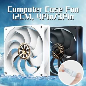 12025 무소음 PWM 소형 4 핀 섀시 선풍기 데스크탑 컴퓨터 공랭식 고속 CPU  냉각 캐비닛 12V