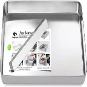 양바가 스테인리스 재사용 가능한 쓰레기통 펫세이프 스쿱 프리 셀프 클리닝 효율적인 배변 수집 설계 냄새