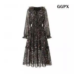 GGPX 정상가 99000원ㅣ러블리 플라워 셔링 밴딩 캉캉 원피스 GQAOW005D 1205877