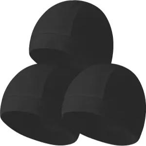 남성용 Hovyjumz 3피스 코튼 해골 모자 여성 비니 케모 헤드웨어 라이딩 헬멧 라이너 러닝 수면