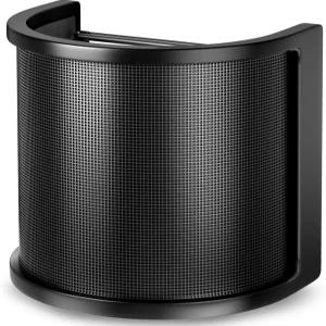 팝 필터 PEMOTech 업그레이드된 세 가지 레이어 메탈 메시 폼 에타민 마이크 윈드스크린 커버 휴대용 쉴드