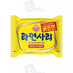 오뚜기 라면사리 굵은면 40봉 굵은사리 부대찌개 업소 사리면