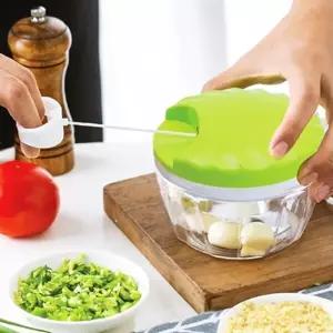 줄당김 멀티 투명 핸드믹서기 마늘까기 다지기 분쇄기 마늘껍질까기
