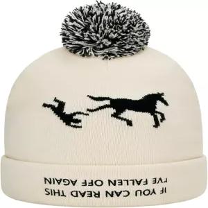 여성용 말 액세서리를 위한 재미있는 밥블 비니 모자 선물 카우걸 승마 크리스마스 개그