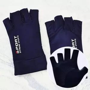 자전거장갑 라이딩 손가락보호 핑거 반장갑 남색 쿨장갑