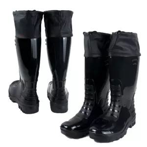 방한 부츠 논슬립 털 부착 B812 PVC 화 방수장화 피싱 카프장화