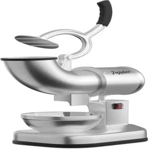 파지둬 전기 제빙기 스테인리스 스틸 듀얼 블레이드 440LBS/H 상업용 빙수기 가정용 스노우 콘 기계