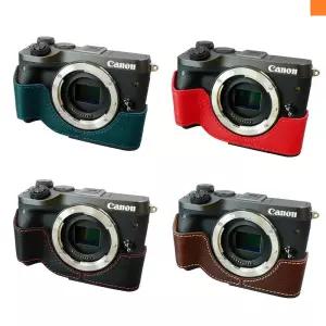 림즈 캐논 eos m6 가죽 하프 속사 카메라케이스 캐논m6케이스