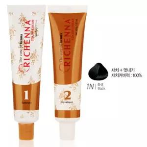 헤나추출물 부드러운향 헤어 염색약 1n 자연흑색