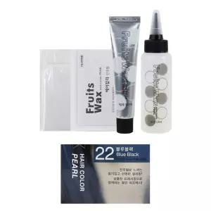 진주가루 과일추출물함유 헤어 염색약 22호 블루블랙
