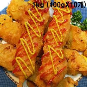 fk 국내산 치킨 후라이드 닭꼬치 1kg 100gx10개 닭꼬지