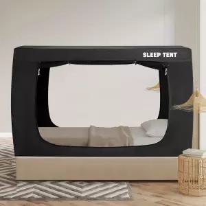 와 성인을 위한 침대 텐트 트윈 캐노피 - 휴대용 드림 실내 수면 93 암막