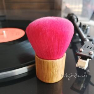 휴대용 나무 손잡이 청소 브러시, 부드러운 클리너, 비닐 LPCD 플레이어용 먼지 제거제, 액세서리