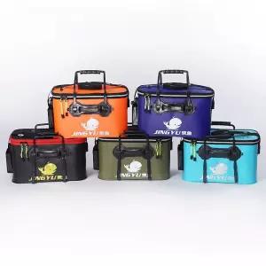 접이식 다목적 낚시통 초경량 생선 보관 물고기 담는 통 바다 민물 낚시용 두꺼운 가방